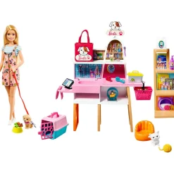 Leikkisetti Barbie eläintarvikekauppa
