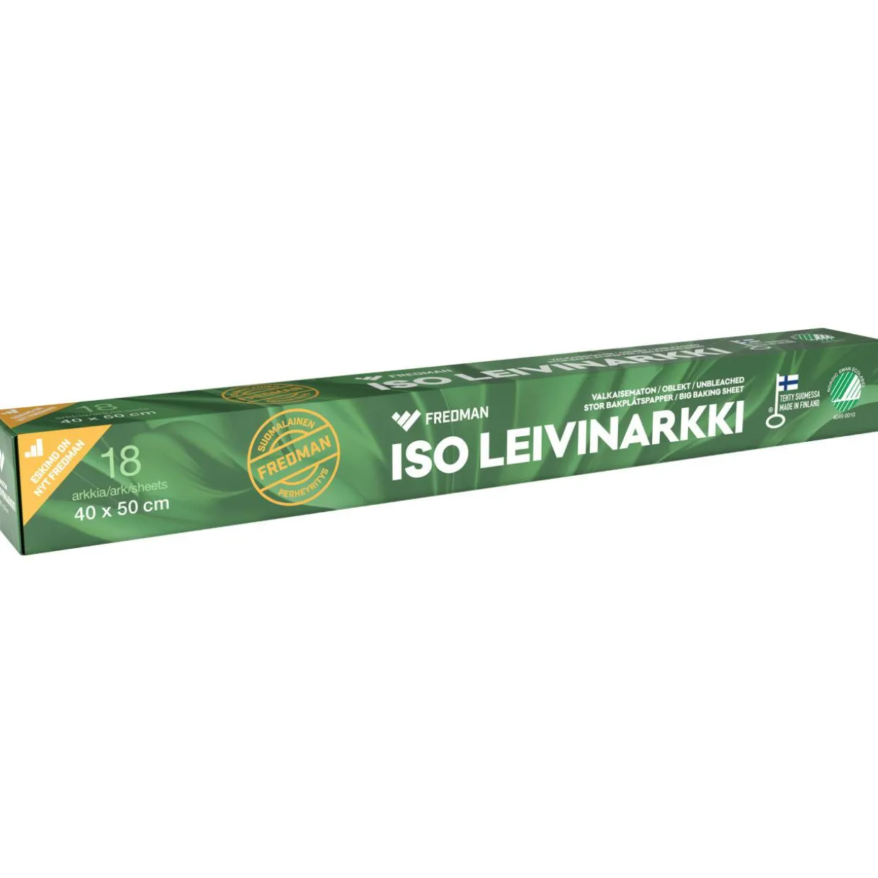 Leivinarkki Fredman 18 kpl iso 40 x 50 cm valkaisematon