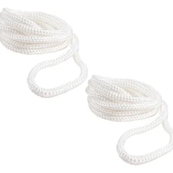 Lepuuttajaköysi Qvarken 6 mm / 1,5 m, silmukallinen, valkoinen, 2 kpl / pkt