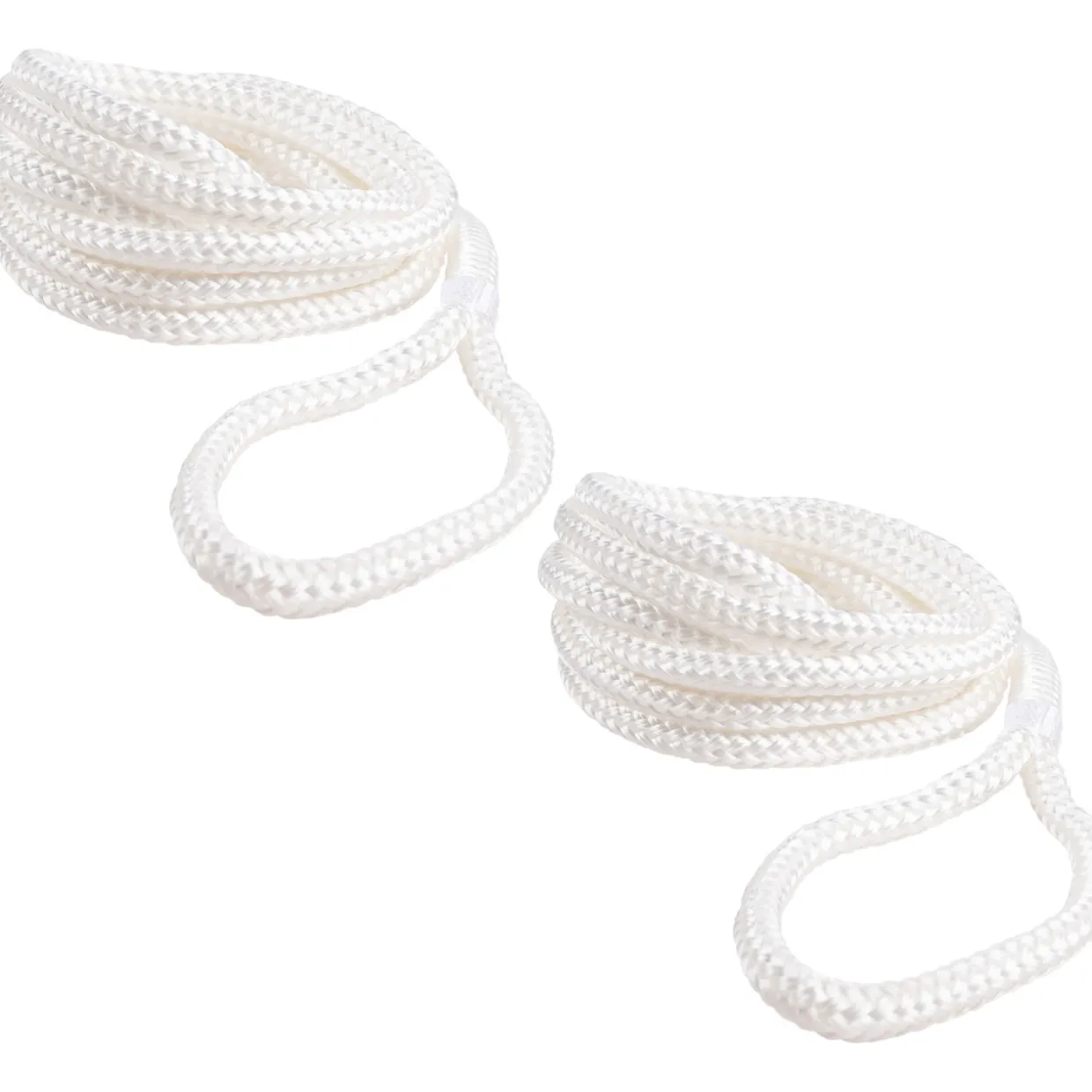 Lepuuttajaköysi Qvarken 6 mm / 1,5 m, silmukallinen, valkoinen, 2 kpl / pkt