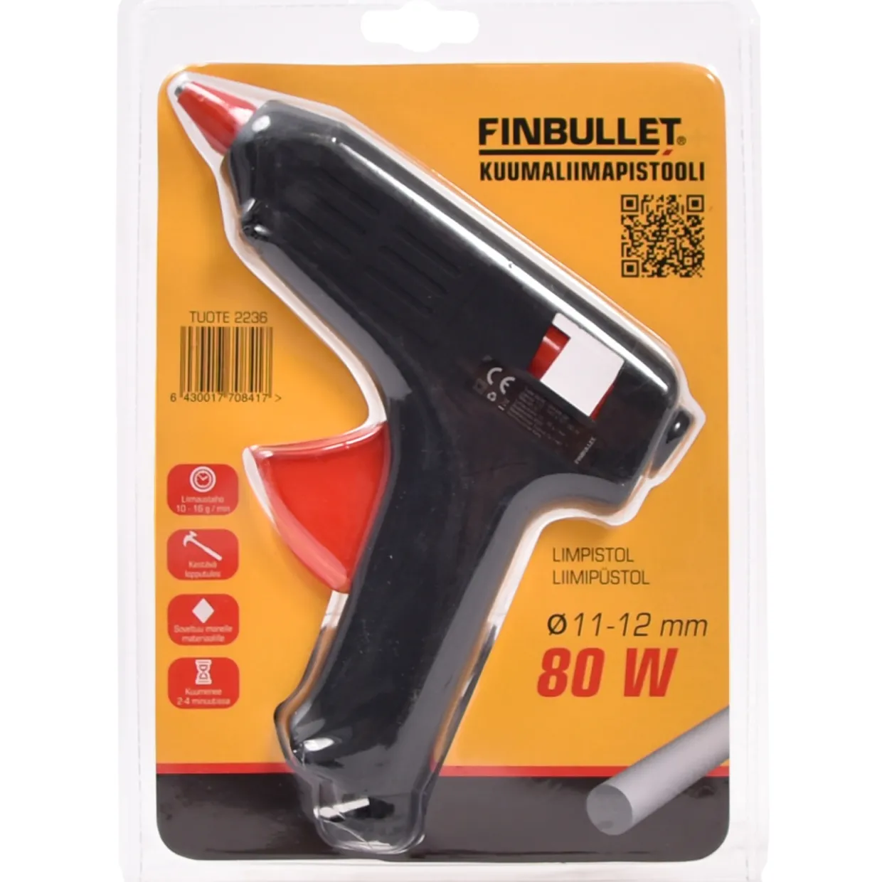 Liimapistooli 12 mm 80 W Gruger