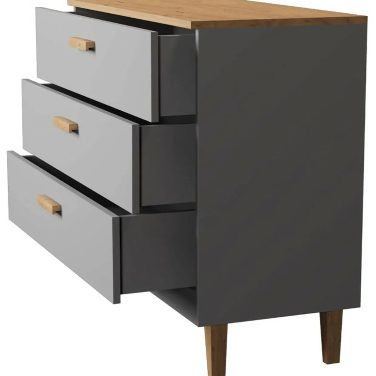 Lipasto Kocot 100 cm Denver harmaa/beige