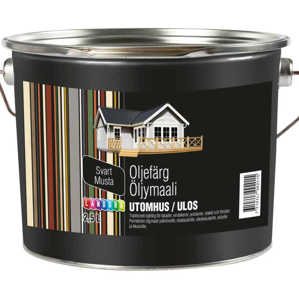 Öljymaali Landora 2,5 l musta