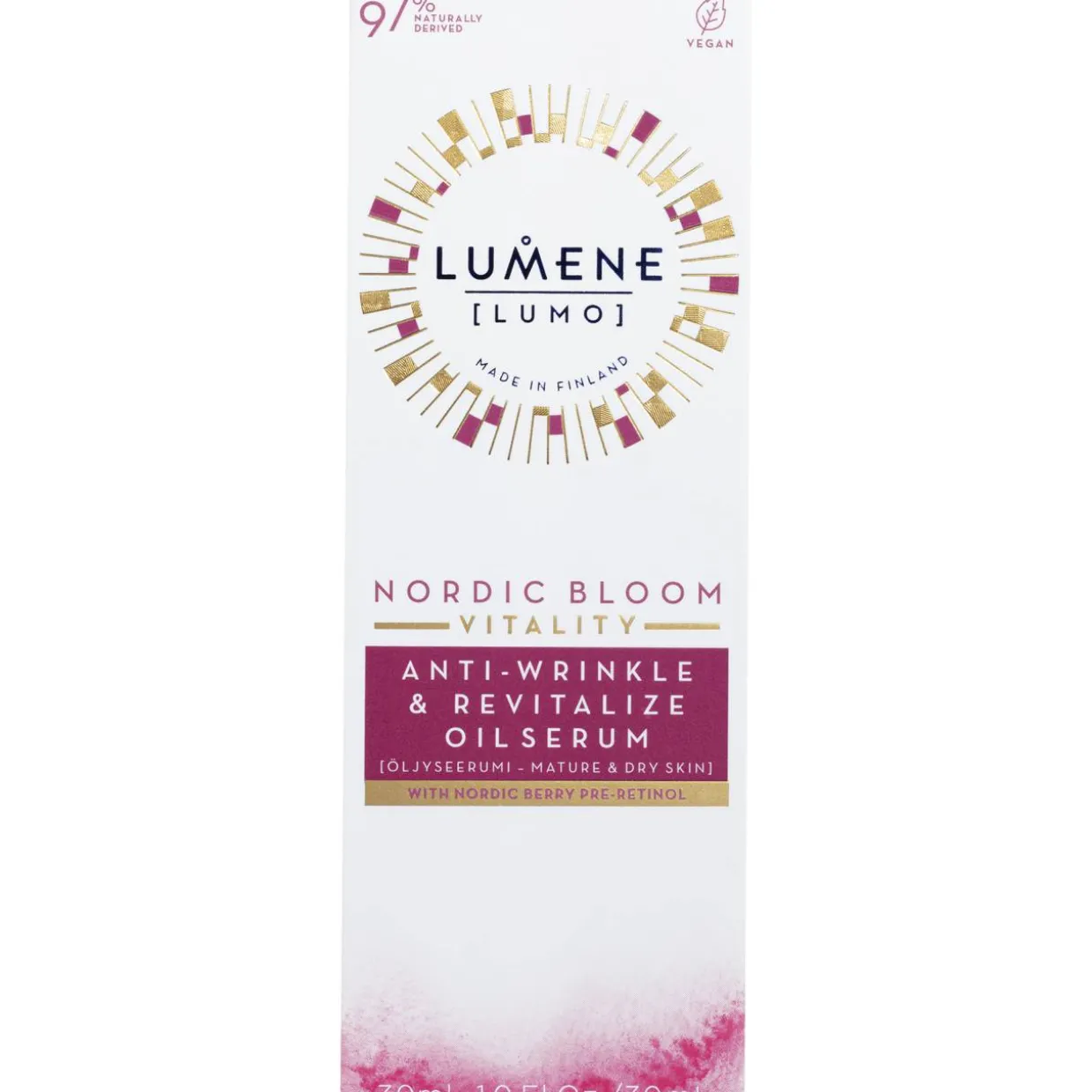 Öljyseerumi Lumene LUMO 30 ml Vitality silottava & elvyttävä
