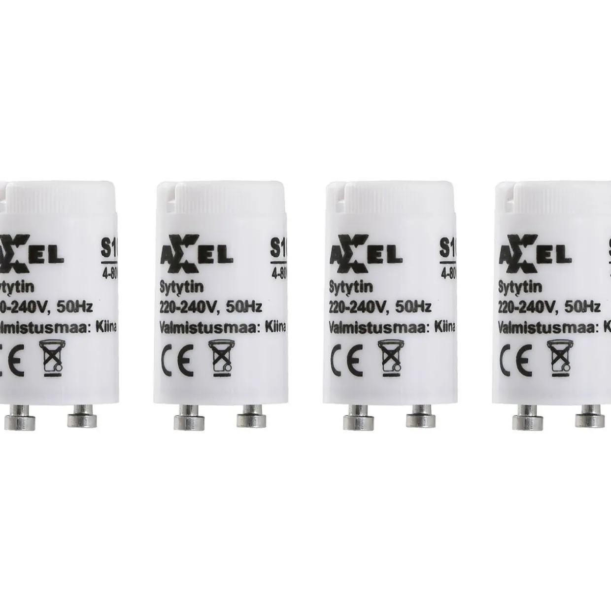Loisteputken sytytin Axxel 4-80 W, 4 kpl