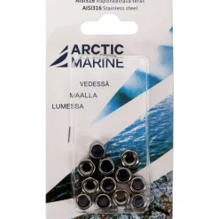 Lukitusmutteri Arctic Marine DIN 985 M6 A4, 12 kpl