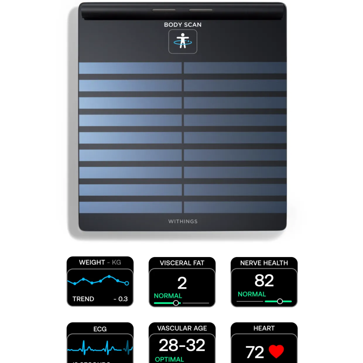 Älyvaaka Withings Body Scan musta