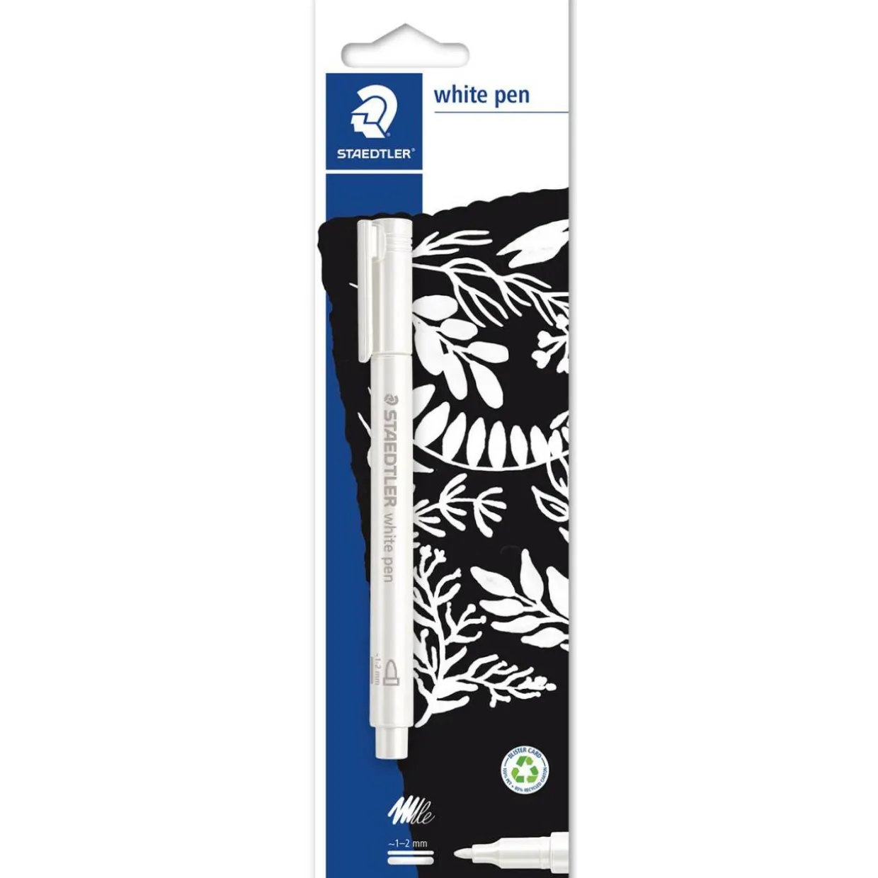 Maalikynä Staedtler valkoinen