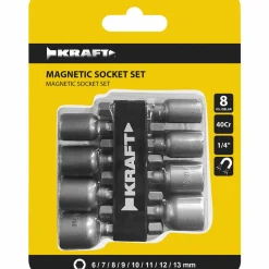 Magneettihylsysarja Kraft 8-os. 6-13mm