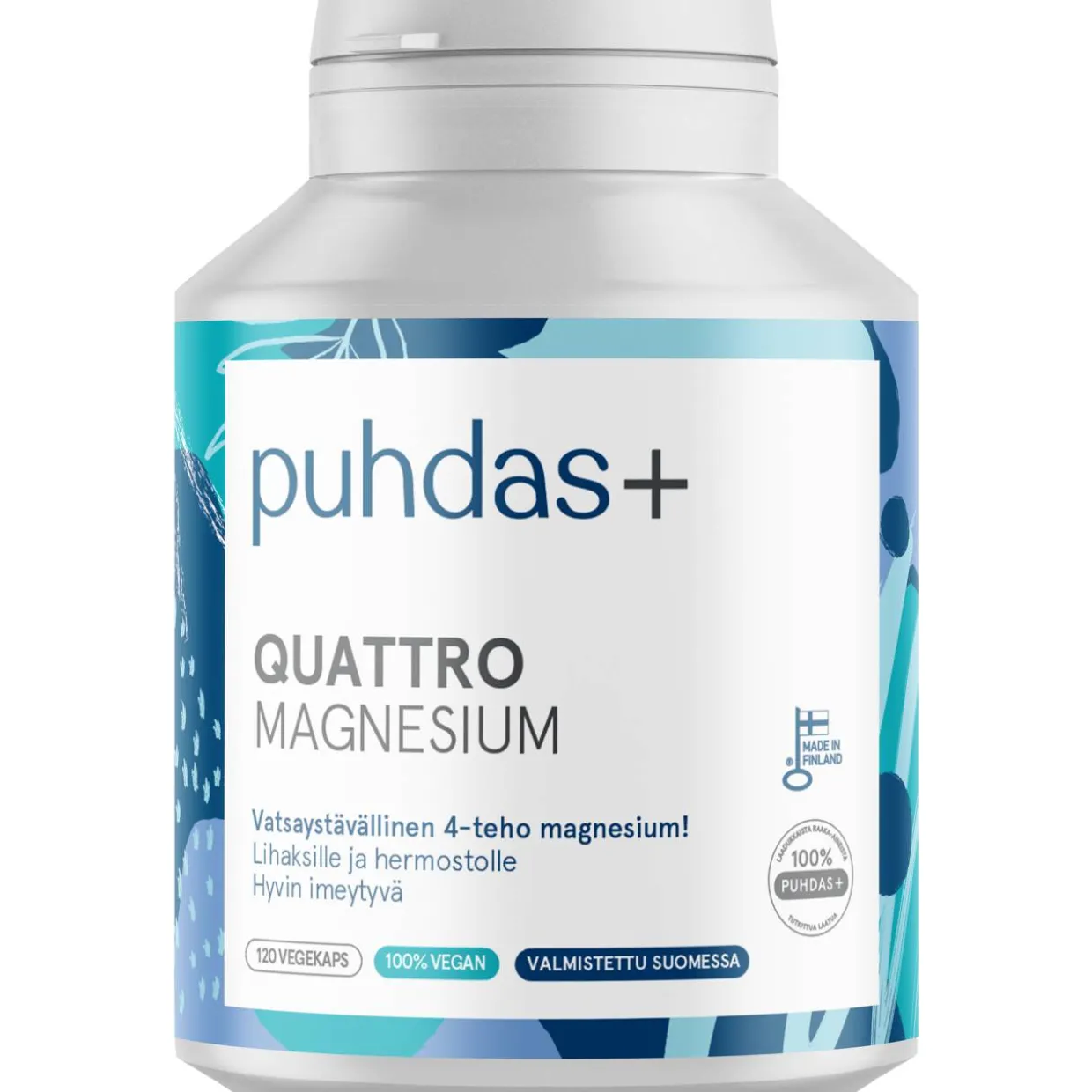 Magnesium Puhdas+ 120 kpl Quattro
