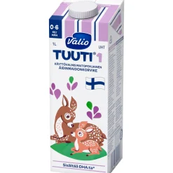Maitopohjainen äidinmaidonkorvike Valio 1 l Tuuti 1 UHT