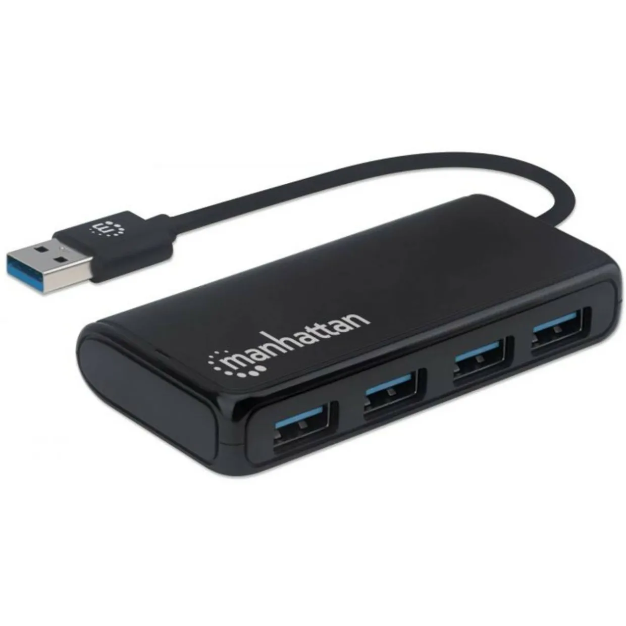 Manhattan 4xUSB-A hubi USB-A kaapelilla