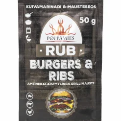 Mausteseos Poppamies 50 g Rub Burgers & Ribs