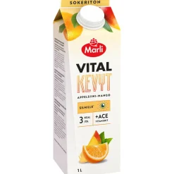 Mehujuoma Marli 1 l Vital Kevyt Appelsiini-mango