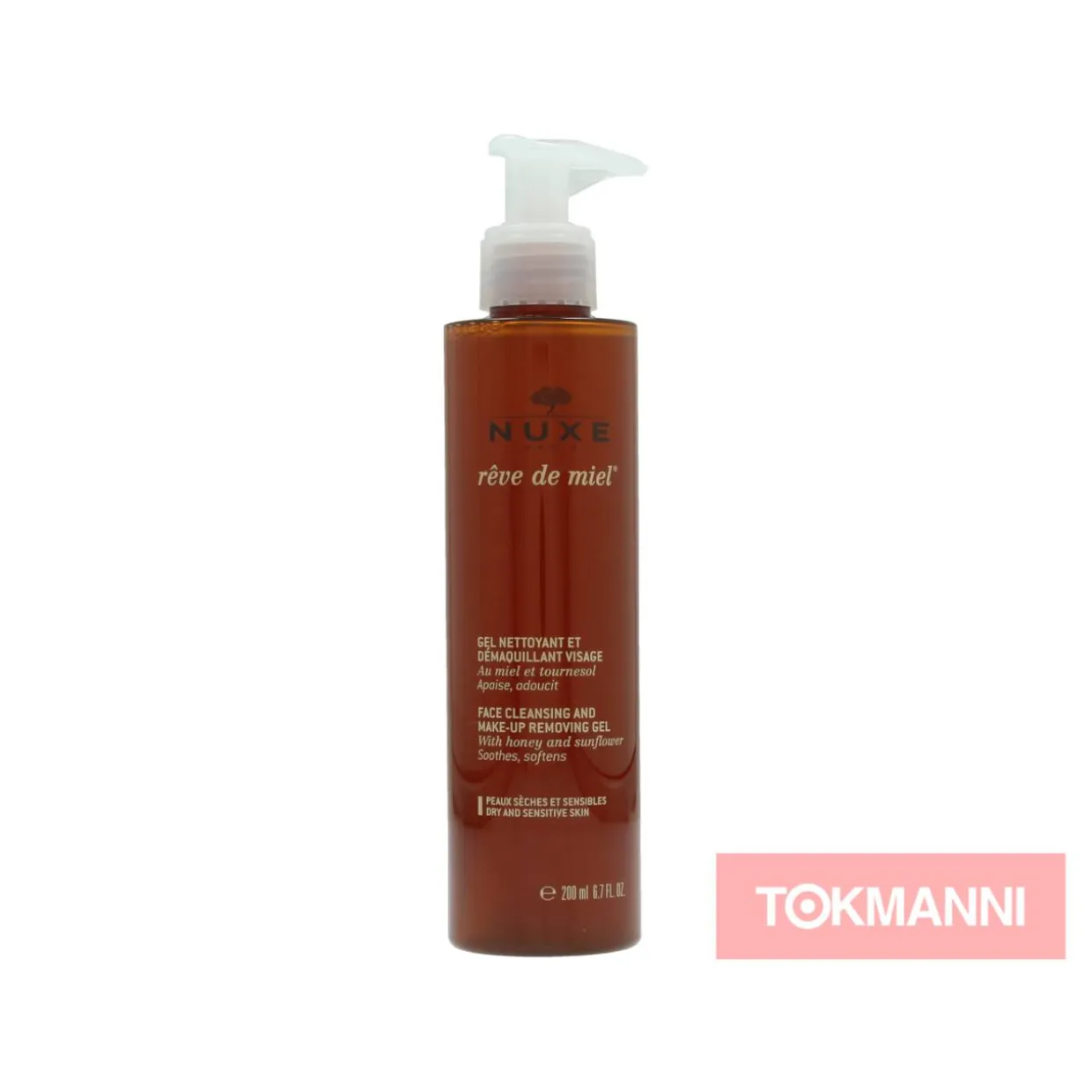 Meikinpoistoaine, Nuxe 200 ml Reve De Miel With Honey And Sunflower For Dry and Sesitive Skin