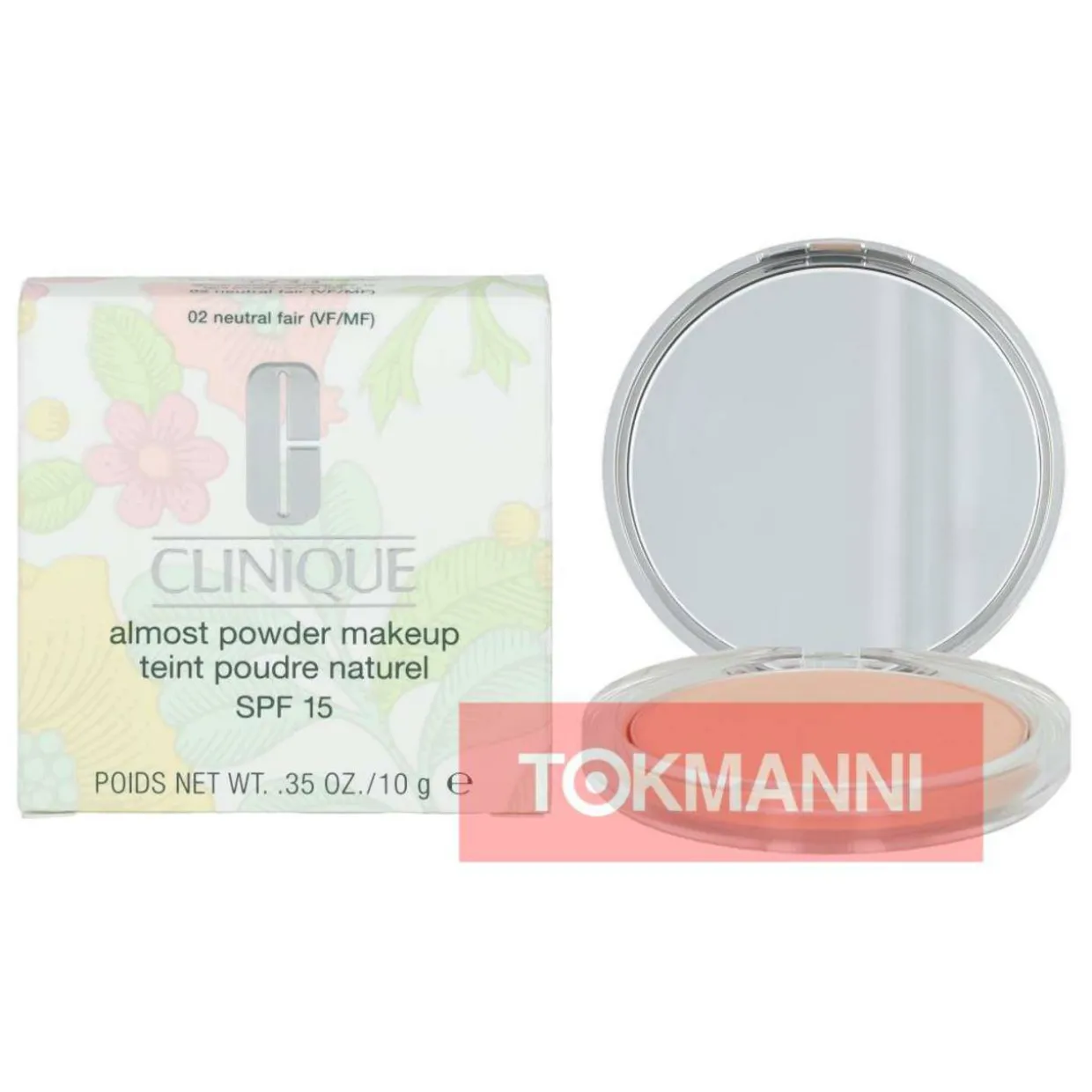 Meikkipuuteri, Clinique 10 g Almost Powder Make-Up SPF15 #02 Neutral Fair