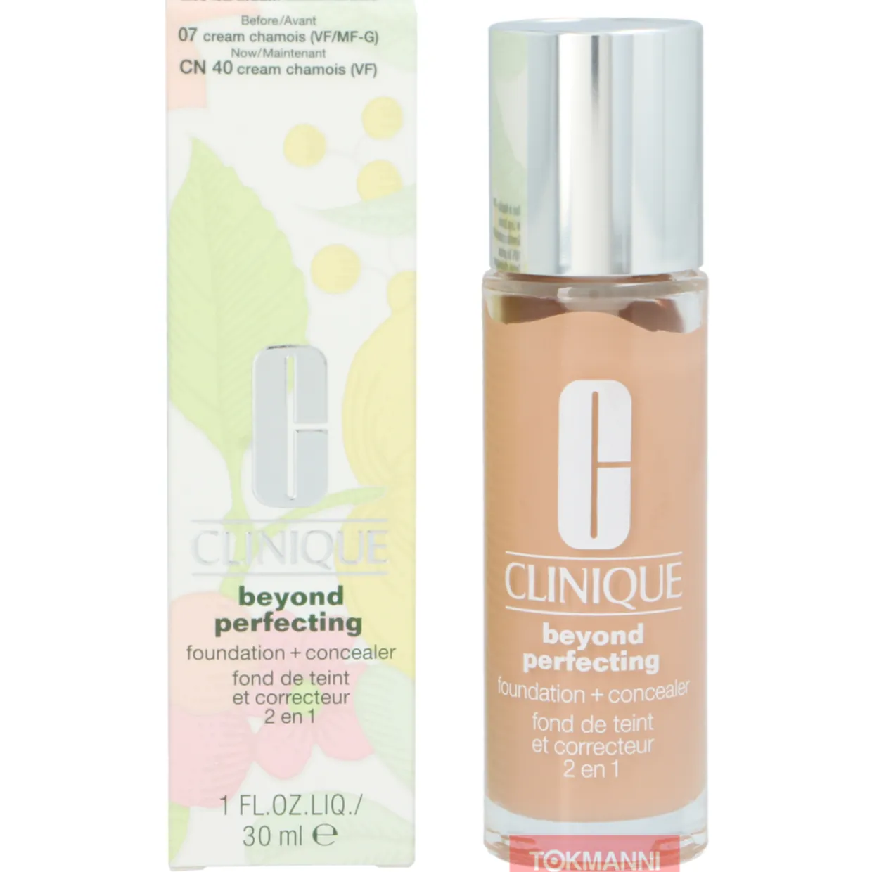 Meikkivoide, Clinique 30 ml Beyond Perfecting Foundation + Concealer #CN40 Cream Chamois