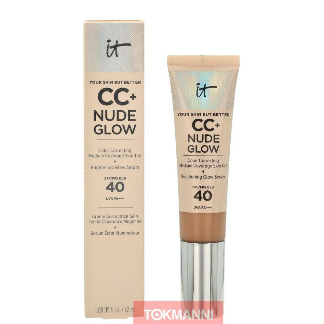 Meikkivoide, IT Cosmetics 32 ml CC+ Nude Glow Corrective Illuminating SPF40 Medium