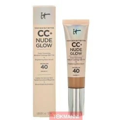 Meikkivoide, IT Cosmetics 32 ml CC+ Nude Glow Corrective Illuminating SPF40 Medium Tan
