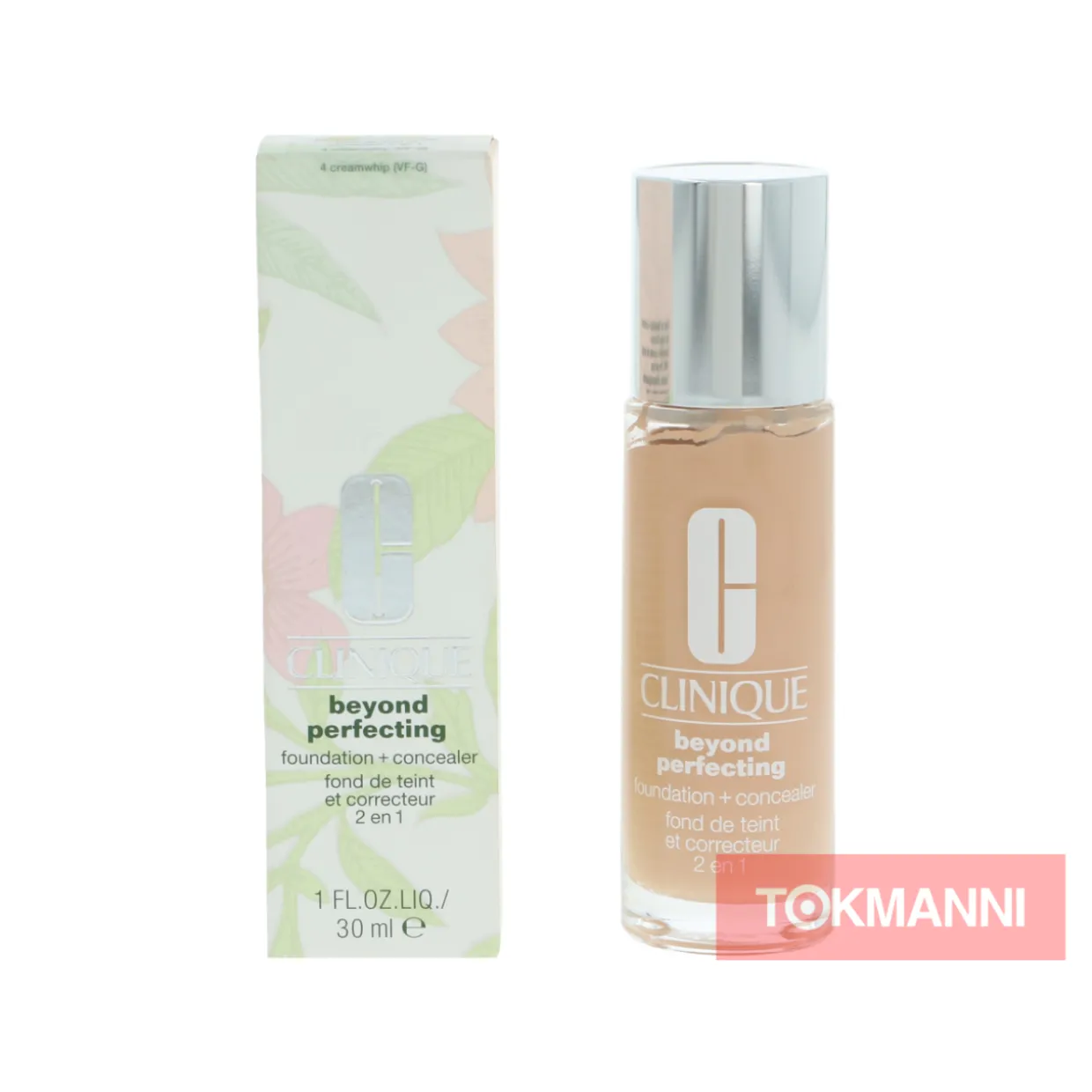 Meikkivoide ja peiteaine, Clinique 30 ml Beyond Perfecting Foundation + Concealer #04 Cream Whip