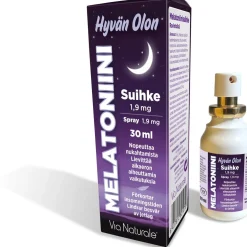 Melatoniinisuihke Via Naturale 1,9 mg Hyvän Olon