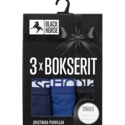 Miesten bokserit Black Horse Blues 3 kpl/pkt