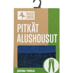 Miesten pitkät puuvillaiset alushousut Black Horse Admiral Blue