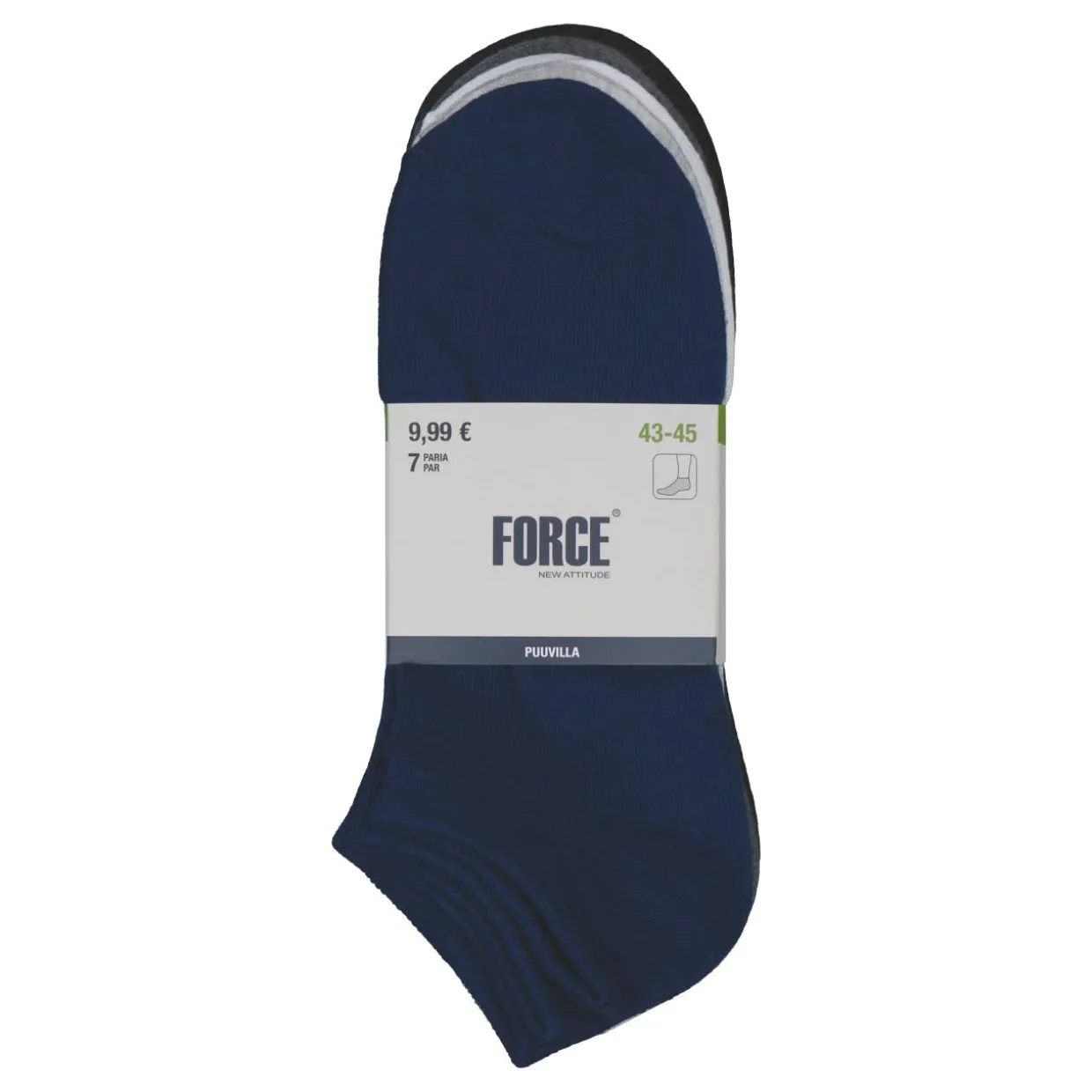 Miesten sneaker-sukat Force New Attitude 7 pr/pkt