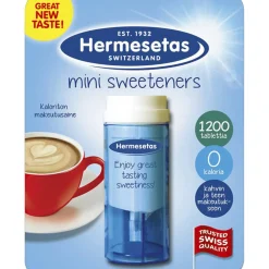 Mini Sweeteners 1200 kpl makeutusaine pöytäannostelija