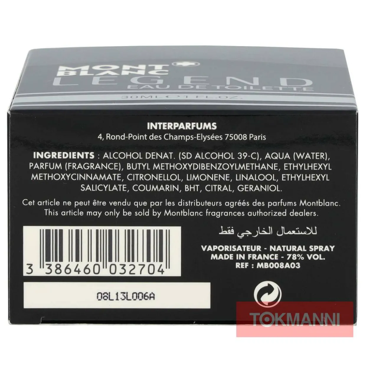 Mont Blanc Legend Pour Homme Edt Spray 30ml