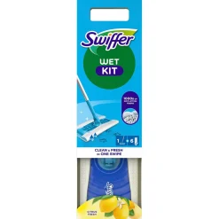Moppi Swiffer + 6 kpl kosteaa lattianpuhdistusliinaa
