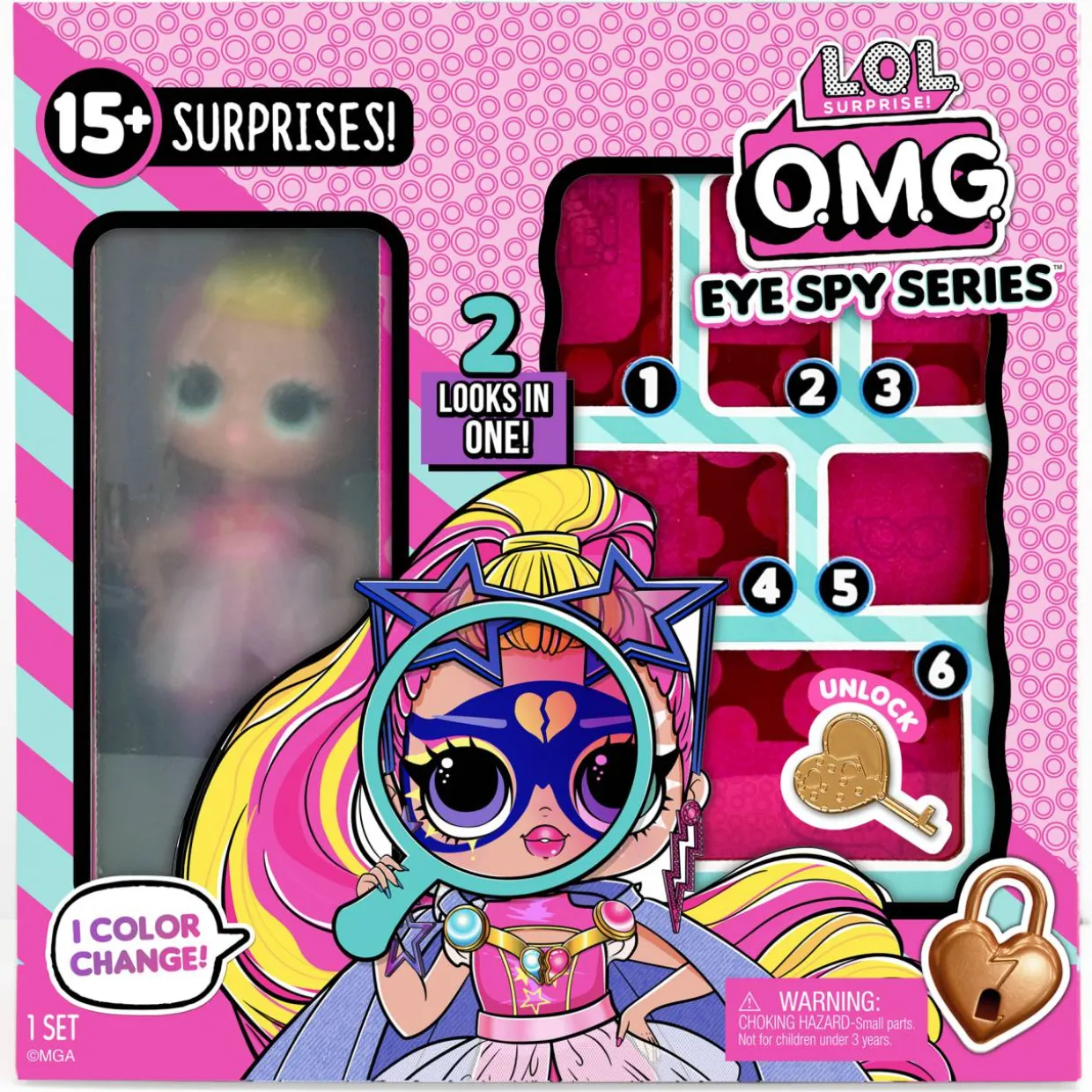 Muotinukke L.O.L. OMG Eye Spy - Spy teini