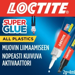 Muovipikaliima Super Glue All Plastics, 2 g / 4 ml