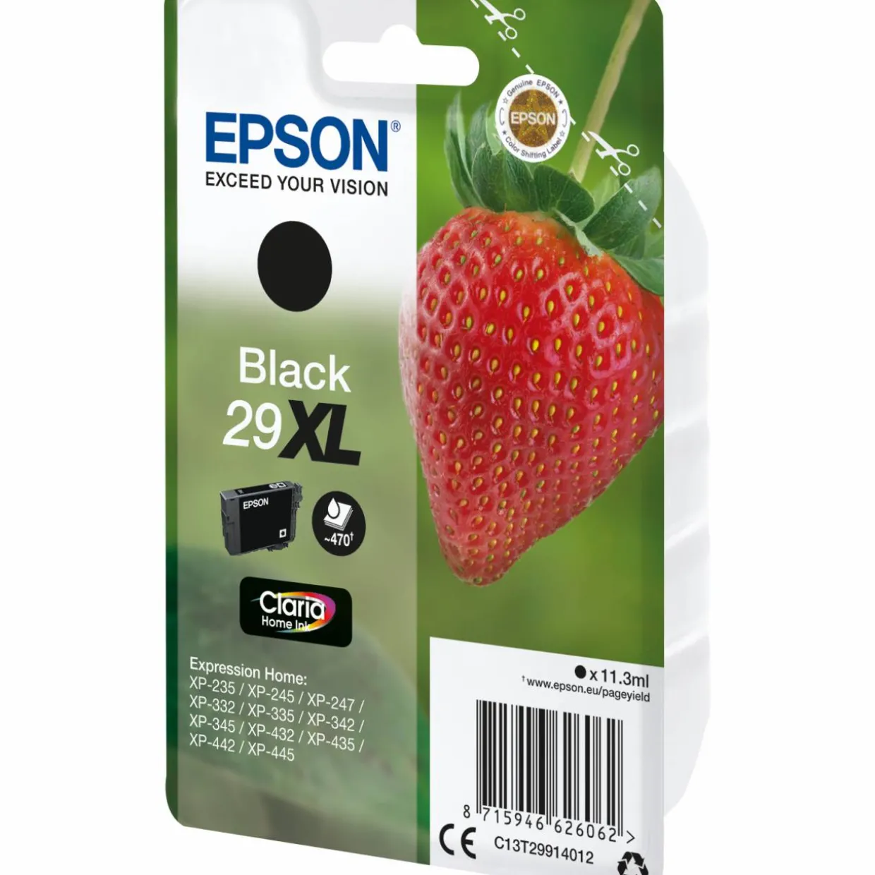 Mustepatruuna Epson Mansikka 29, musta XL 11,3 ml