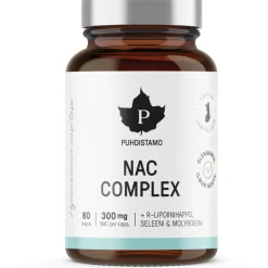 NAC Complex -valmiste Puhdistamo 60 kpl 42 g
