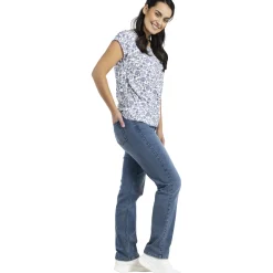 Naisten farkut Pola Rose straight fit