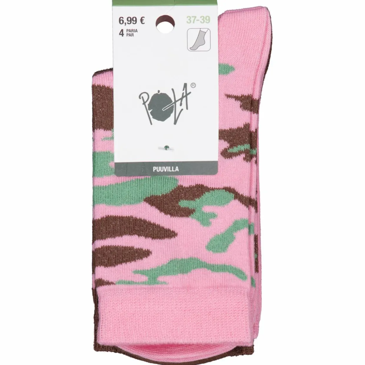 Naisten sukat Pola 4 pr/pkt camo