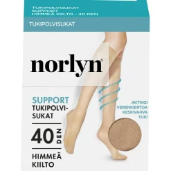 Naisten tukipolvisukat Norlyn Support 40 den, eri värejä