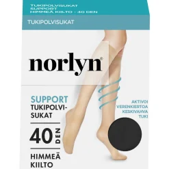 Naisten tukipolvisukat Norlyn Support 40 den, eri värejä