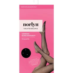 Naisten verkkosukkahousut strasseilla Norlyn Vaaterauha A41673 musta
