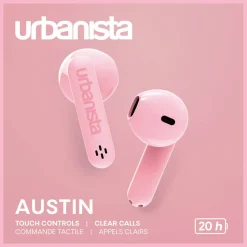 Nappikuulokkeet Urbanista Austin Blossom Pink