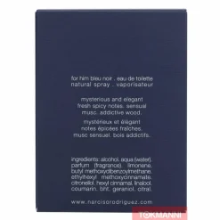 Narciso Rodriguez Bleu Noir For Him Edt Spray 50ml