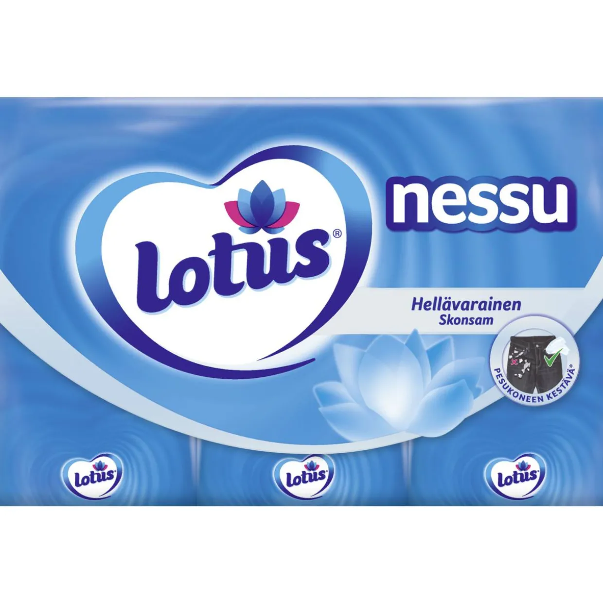 Nenäliina Lotus Nessu 6 x 10 kpl taskupakkaus