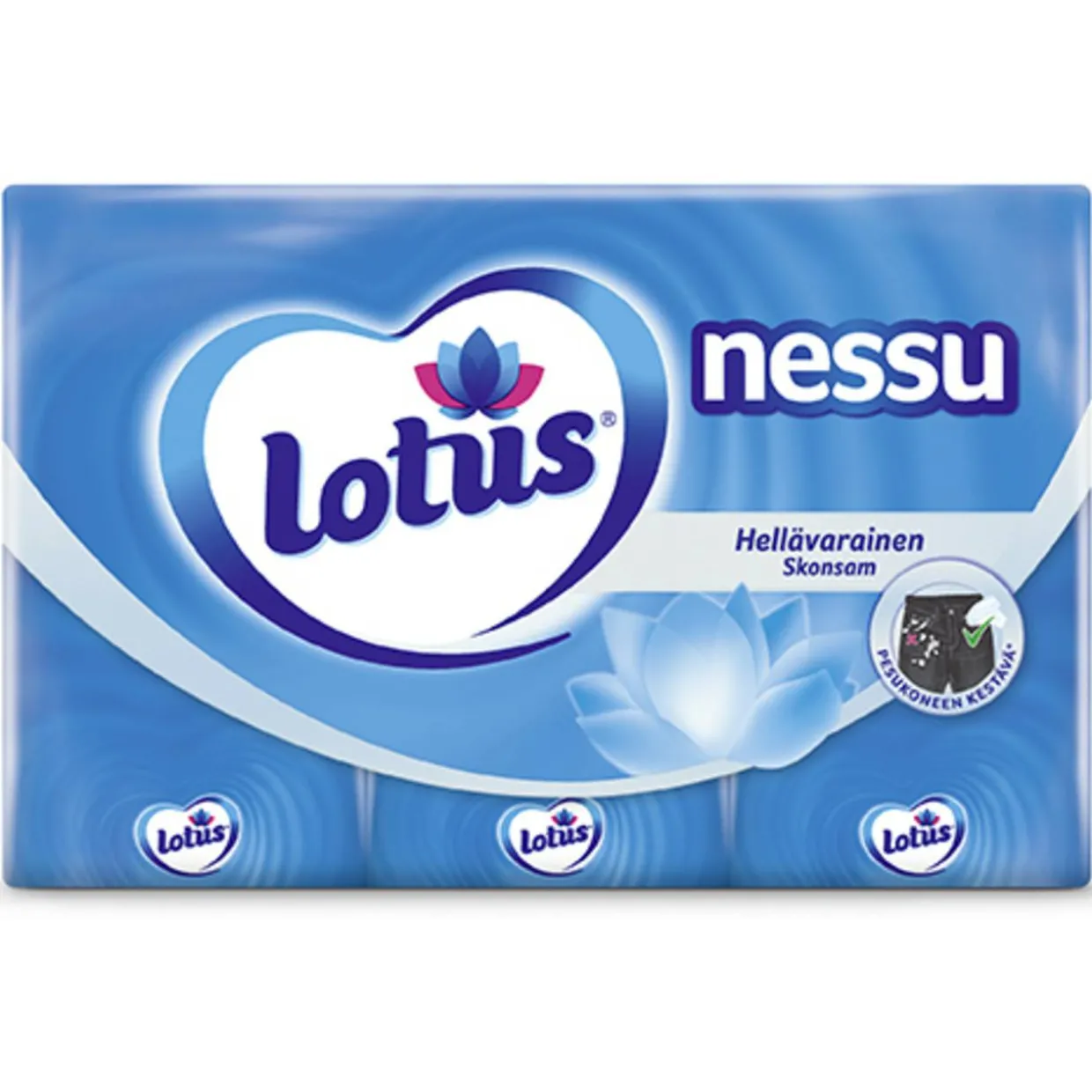 Nenäliina Lotus Nessu 6 x 10 kpl taskupakkaus