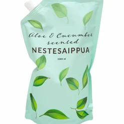 Nestesaippuan täyttöpussi 1 l Aloe & Cucumber