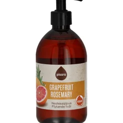 Nestesaippua Pisara 500 ml Vegan Grapefruit & Rosemary Oil