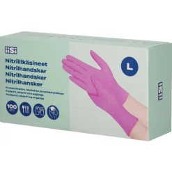 Nitriilikäsine Iisi 100 kpl pinkki