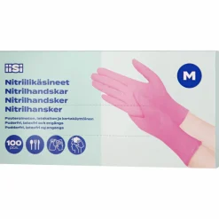 Nitriilikäsine Iisi 100 kpl pinkki