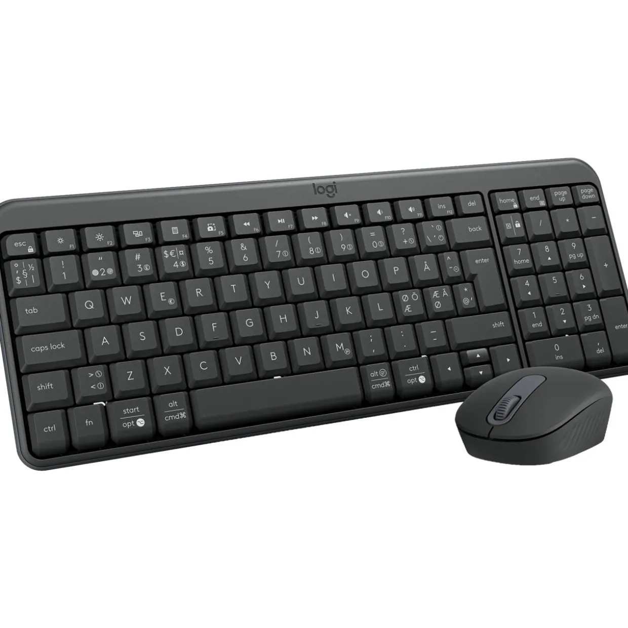 Näppäimistö ja hiiri Logitech MK250, Graphite
