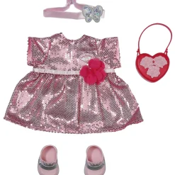 Nuken paljettimekkosetti Baby Annabell 43 cm Deluxe